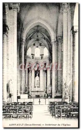 Cartes postales Airvault (Deux Sevres) Interieur de I Eglise