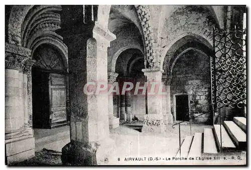 Cartes postales Airvault Le Porche de I Eglise XII