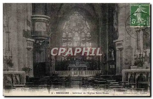 Cartes postales Bressuire Interieur de I Eglise Notre Dame