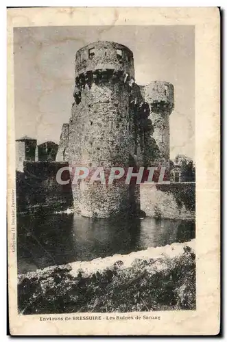 Ansichtskarte AK Environs de Bressuire Les Ruines de Sanzay