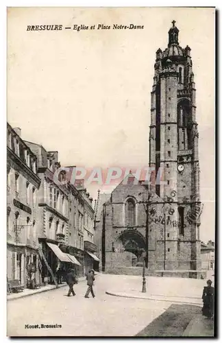 Cartes postales Bressuire Eglise et Place Notre Dame