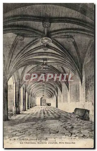 Cartes postales Oiron Le Chateau Galerie Voutee Aile Gauche