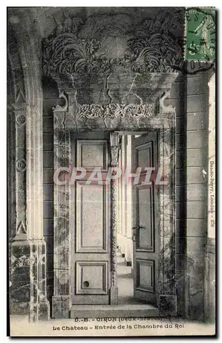 Cartes postales Oiron Le Chateau Entree de la Chambre du Roi