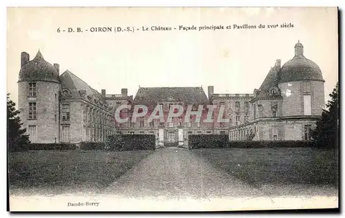 Cartes postales Oiron Le Chateau Facade principale et Pavillons du XVII siecle