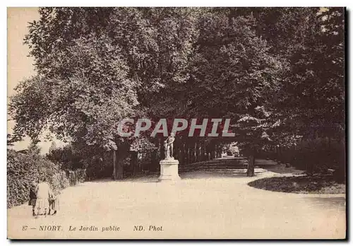 Ansichtskarte AK Niort Le Jardin public