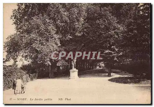 Cartes postales Niort Le Jardin public