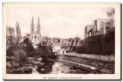 Cartes postales Niort Le Donjon et St Andre