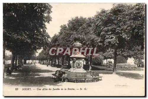 Ansichtskarte AK Niort Une Allee du Jardin de la Breche