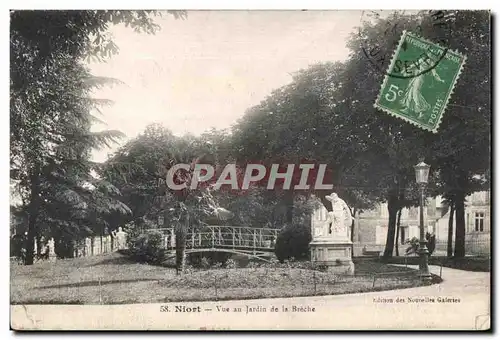 Cartes postales Niort Vue au Jardin de la Breche