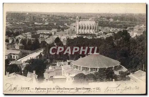 Cartes postales Niort Panarama pris de Notre-Dame vers Saint Etienne