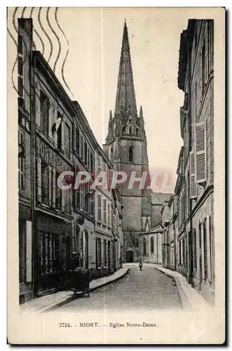 Cartes postales Niort Eglise Notre Dame