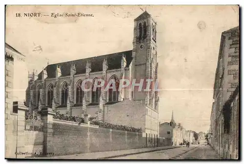 Ansichtskarte AK Niort Eglise Saint Etienne