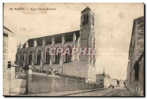 Cartes postales Niort Eglise Saint Etienne