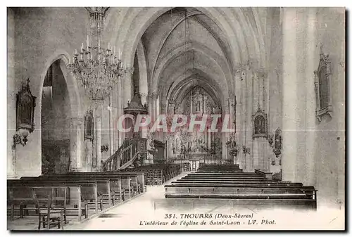 Cartes postales Thouars L Interieur de L Eglise Saint Laon