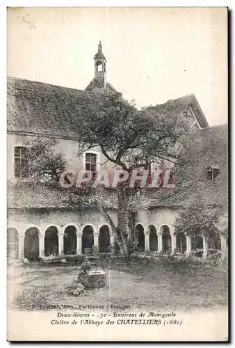 Environs de Menigoule - Cloitre de l Abbaye des Chatelliers - Ansichtskarte AK