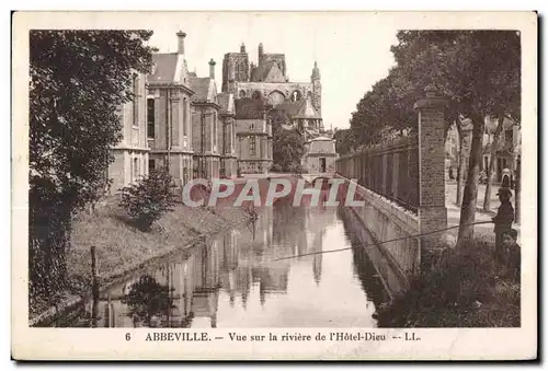 Abbeville - Vue sur la Riviere de l Hotel Dieu - Ansichtskarte AK