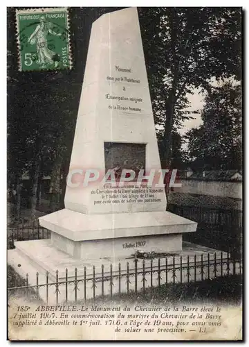 Abbeville - Monument du Chevalier de la Barre - Cartes postales