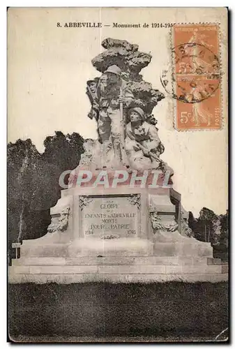 Abbeville - Monument de 1914 1915 Militaria - Cartes postales