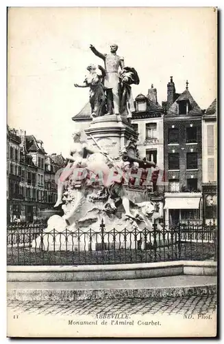 Abbeville - Monument de l Amiral Courbet - Cartes postales