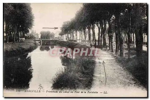 Abbeville - Promenade du Canal au Pont de la Portelette - Cartes postales