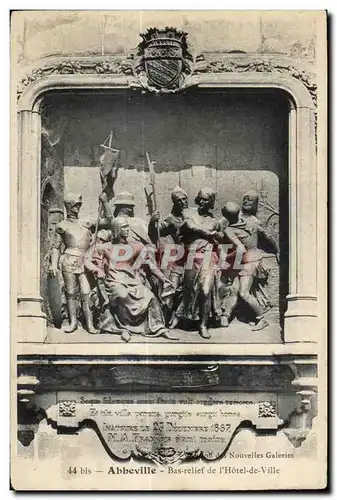 Abbeville - Bas Relief de l Hotel de Ville - Cartes postales