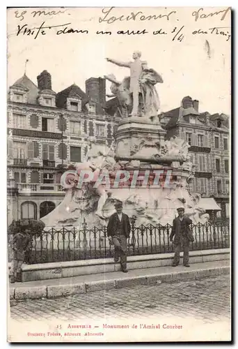Abbeville - Monument de l Amiral Courbet - Cartes postales