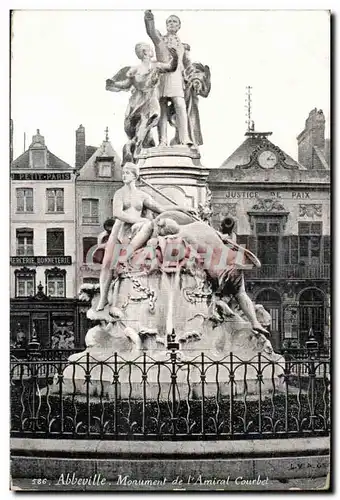 Abbeville - Monument de l Amiral Courbet - Cartes postales