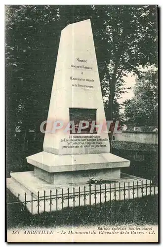 Abbeville - Le Monument du Chevalier de la Barre - Ansichtskarte AK