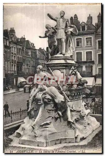 Abbeville - Monument de l Amiral Courbet - Cartes postales