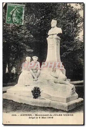 Amiens - Monument Jules Verne - Ansichtskarte AK