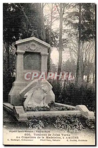 Amiens - Tombeau de Jules Verne Cimetiere de la Madeleine - Cartes postales