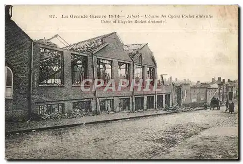 Cartes postales La Grande Guerre 1914 Albert L usine des cycles Rochet Velo Cyclisme Cycle Militaria