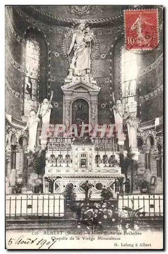 Ansichtskarte AK Albert Somme Notre Dame de Brebieres Chapelle de la Vierge Miraculeuse