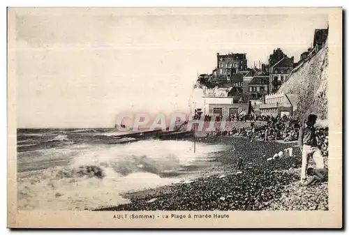 Cartes postales Ault Somme La Plage a maree Haute