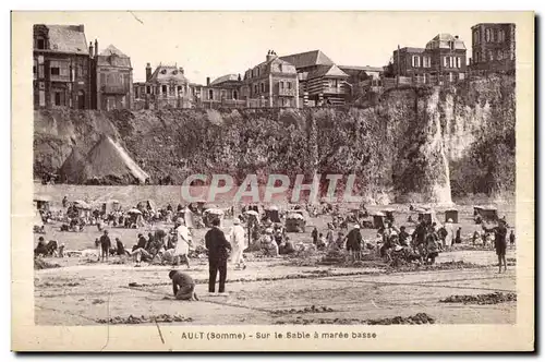 Cartes postales Ault Somme Sur le Sable a maree basse