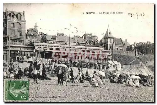 Cartes postales Onival La Plage et Ie Casino