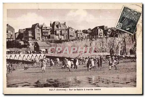 Cartes postales Ault Somme Sur le Sable a maree basse