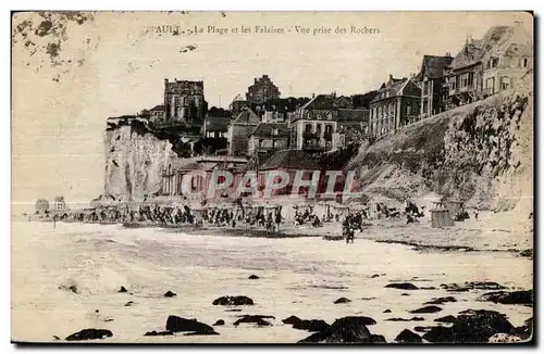 Cartes postales Ault La Plage et les Falaises Vue prise des Rochers