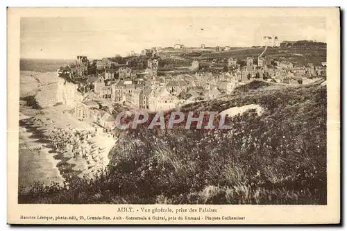 Cartes postales Ault Vue generale prise des Falaises