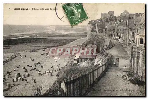 Cartes postales Ault Onival L Esplanade vers Cayeux