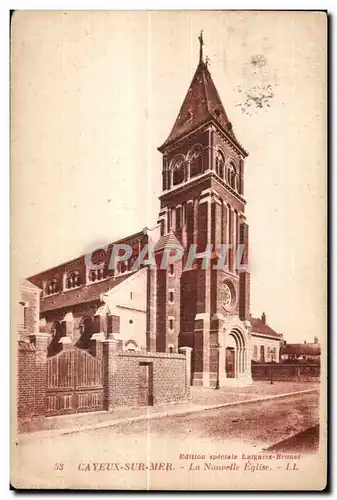 Ansichtskarte AK Cayeux Sur Mer La Nouvelle Eglise