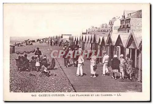 Ansichtskarte AK Cayeux Sur Mer Les Planches Et Les Cabines