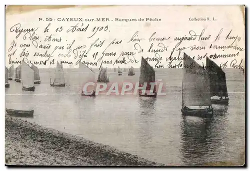 Ansichtskarte AK Cayeux sur Mer Barques de Peche