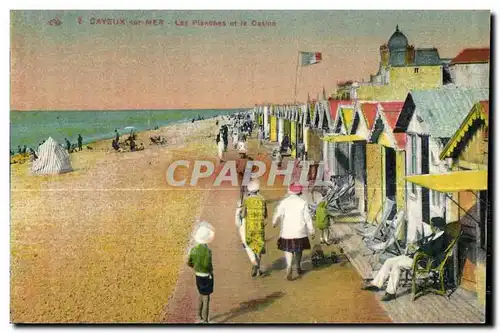 Ansichtskarte AK Cayeux sur Mer Les Planches et le Casino