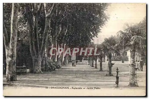 Draguignan - Esplanade et Jardin Public - Cartes postales