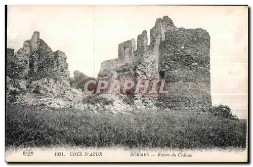 Bormes - Ruines du Chateau - Cartes postales