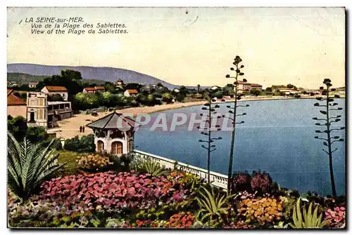 La Seine sur Mer - Vue de la Plage des Sablettes - Cartes postales