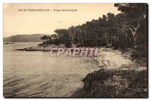 Ile de Porquerolles - Plage Malbousquet - Cartes postales