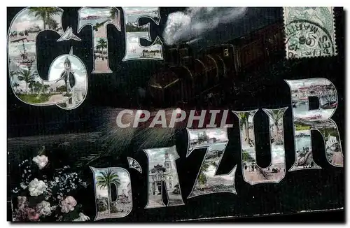 Cote d Azur - Souvenir - Cartes postales Train