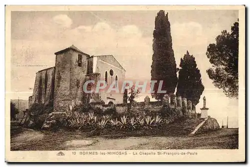 Bormes les Mimosas - La Chapelle St Francois de Paule - Cartes postales